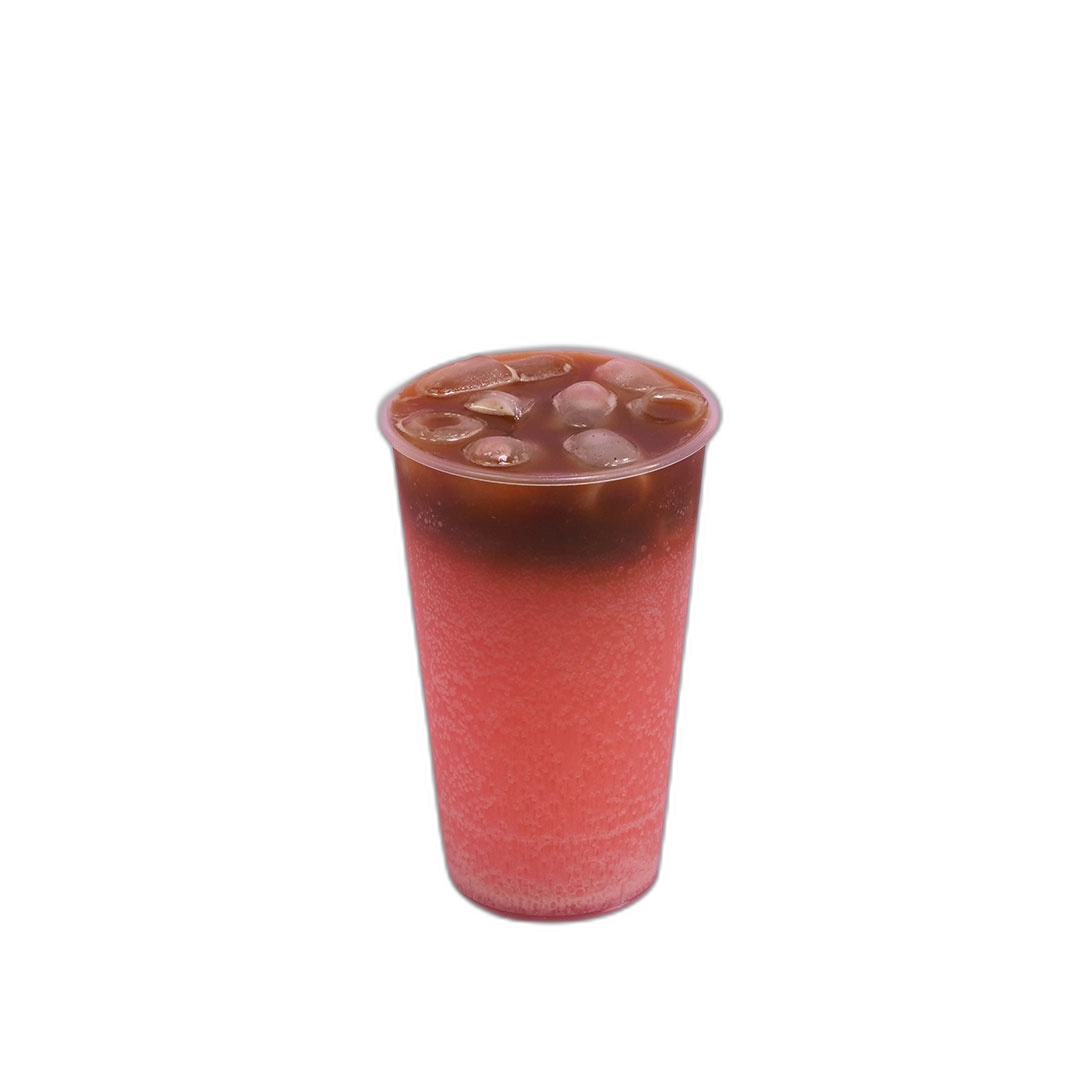 Coffee Tonic with Watermelon, Pineapple and Rose